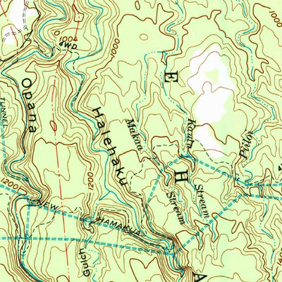 United States Geological Survey Haiku, HI (1983, 24000-Scale) digital map