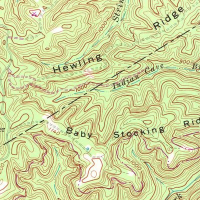 United States Geological Survey Hail, KY (1963, 24000-Scale) digital map