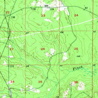 United States Geological Survey Haile, LA (1956, 62500-Scale) digital map