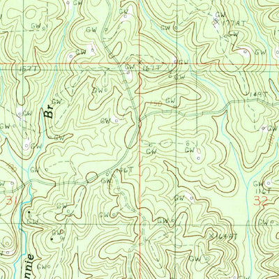 United States Geological Survey Haile, LA (1988, 24000-Scale) digital map
