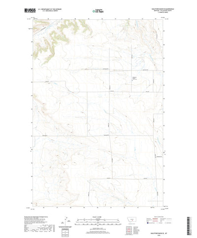United States Geological Survey Hailstone Basin SE, MT (2020, 24000-Scale) digital map