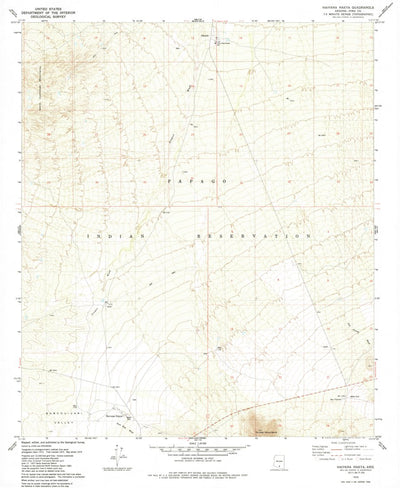 United States Geological Survey Haivana Nakya, AZ (1979, 24000-Scale) digital map