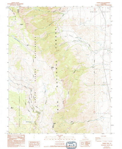 United States Geological Survey Haiwee Pass, CA (1987, 24000-Scale) digital map