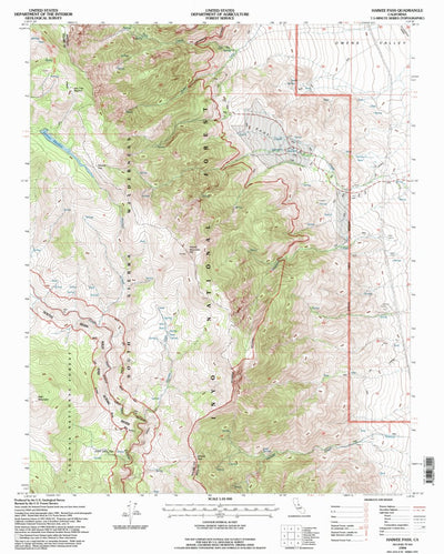 United States Geological Survey Haiwee Pass, CA (1994, 24000-Scale) digital map