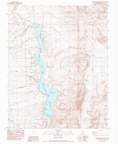 United States Geological Survey Haiwee Reservoirs, CA (1982, 24000-Scale) digital map