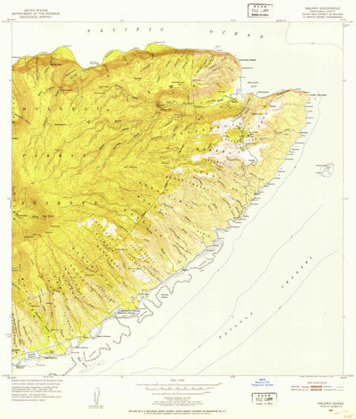United States Geological Survey Halawa, HI (1952, 24000-Scale) digital map