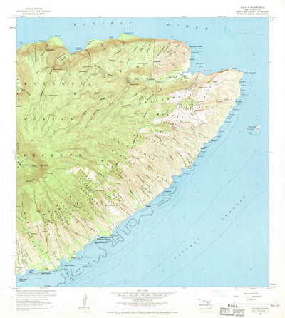 United States Geological Survey Halawa, HI (1968, 24000-Scale) digital map