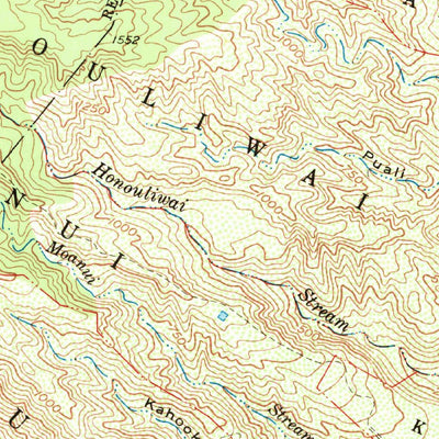 United States Geological Survey Halawa, HI (1968, 24000-Scale) digital map