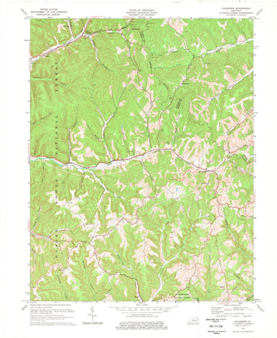 United States Geological Survey Haldeman, KY (1977, 24000-Scale) digital map