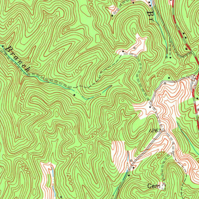 United States Geological Survey Haldeman, KY (1977, 24000-Scale) digital map