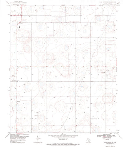 United States Geological Survey Hale Center SW, TX (1968, 24000-Scale) digital map