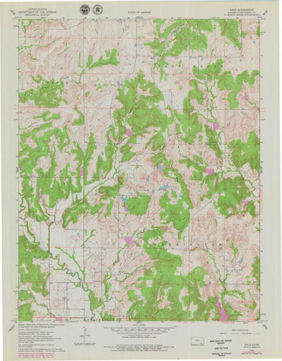 United States Geological Survey Hale, KS (1962, 24000-Scale) digital map