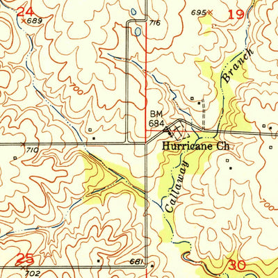 United States Geological Survey Hale, MO (1951, 24000-Scale) digital map