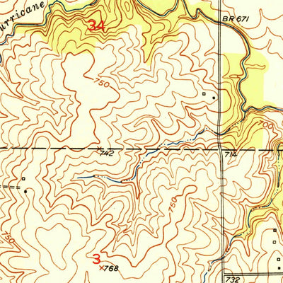 United States Geological Survey Hale, MO (1951, 24000-Scale) digital map