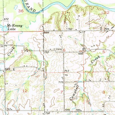 United States Geological Survey Hale, MO (1951, 62500-Scale) digital map