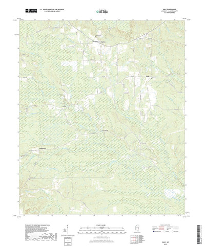 United States Geological Survey Hale, MS (2020, 24000-Scale) digital map