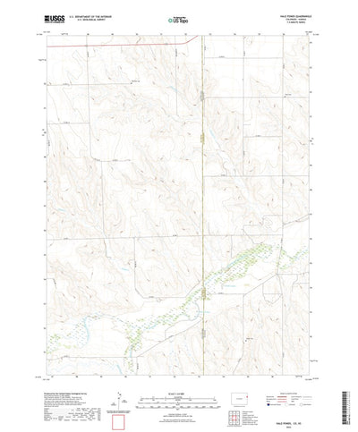 United States Geological Survey Hale Ponds, CO (2022, 24000-Scale) digital map