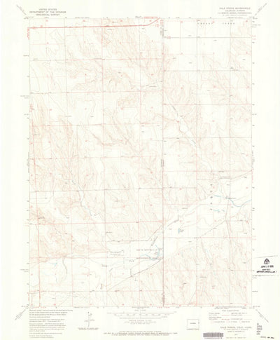 United States Geological Survey Hale Ponds, CO-KS (1971, 24000-Scale) digital map
