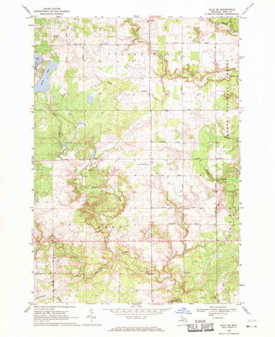 United States Geological Survey Hale SE, MI (1968, 24000-Scale) digital map