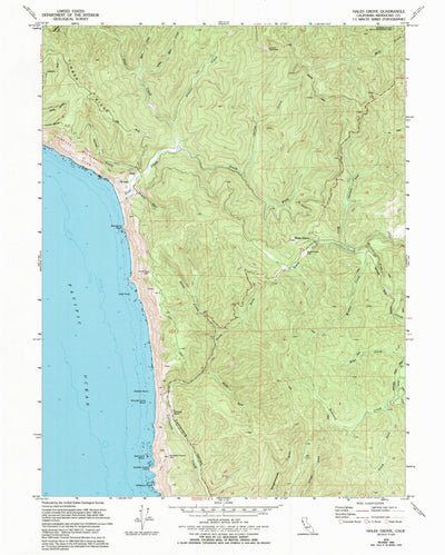 United States Geological Survey Hales Grove, CA (1970, 24000-Scale) digital map