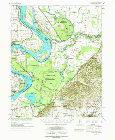 United States Geological Survey Hales Point, TN-AR (1977, 62500-Scale) digital map