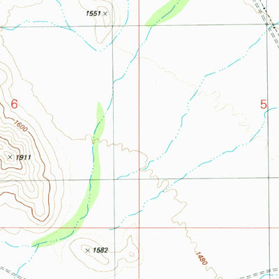 United States Geological Survey Haley Hills, AZ (1981, 24000-Scale) digital map