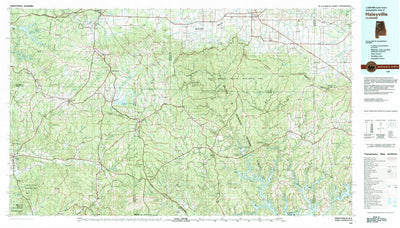 United States Geological Survey Haleyville, AL (1980, 100000-Scale) digital map