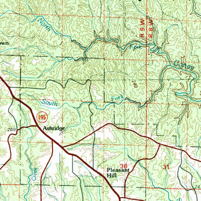 United States Geological Survey Haleyville, AL (1980, 100000-Scale) digital map