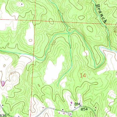 United States Geological Survey Haleyville East, AL (1958, 24000-Scale) digital map