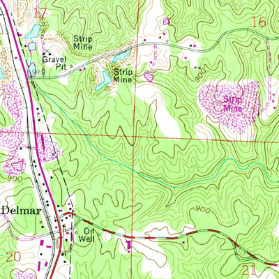 United States Geological Survey Haleyville East, AL (1958, 24000-Scale) digital map