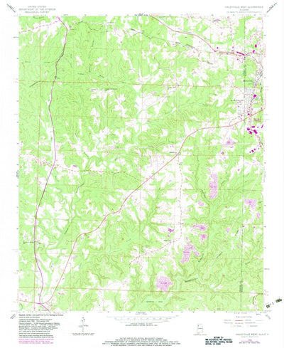 United States Geological Survey Haleyville West, AL (1958, 24000-Scale) digital map