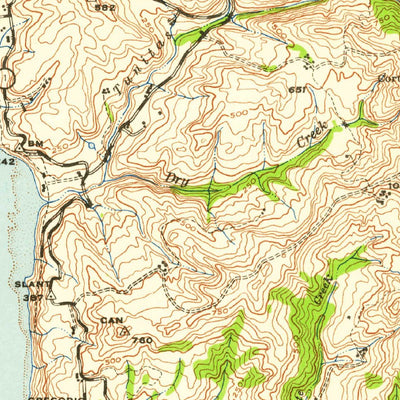 United States Geological Survey Half Moon Bay, CA (1940, 62500-Scale) digital map