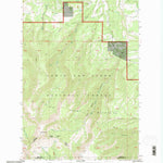 United States Geological Survey Half Moon Canyon, MT (1995, 24000-Scale) digital map