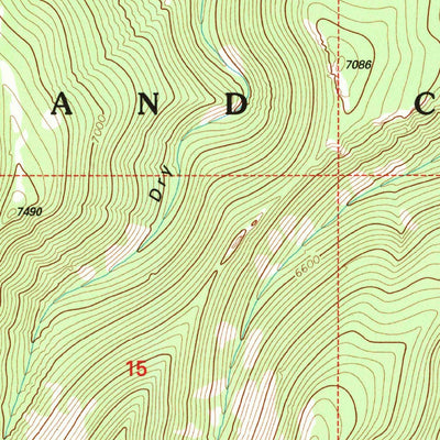 United States Geological Survey Half Moon Canyon, MT (1995, 24000-Scale) digital map