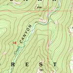 United States Geological Survey Half Moon Canyon, MT (1995, 24000-Scale) digital map
