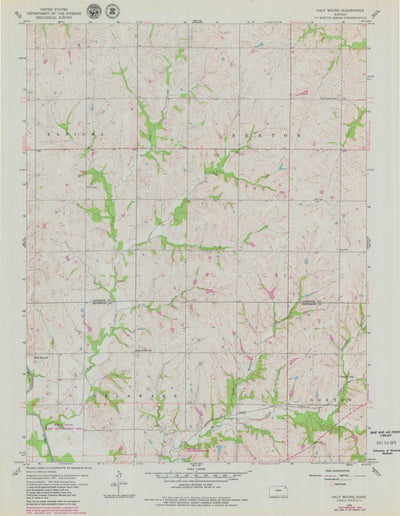 United States Geological Survey Half Mound, KS (1959, 24000-Scale) digital map