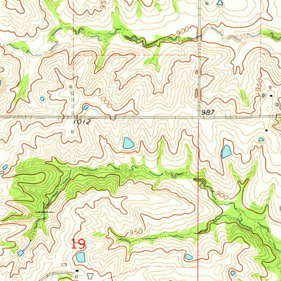 United States Geological Survey Half Rock, MO (1964, 24000-Scale) digital map