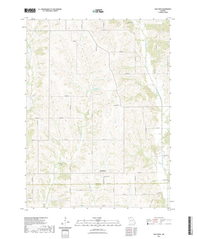 United States Geological Survey Half Rock, MO (2021, 24000-Scale) digital map
