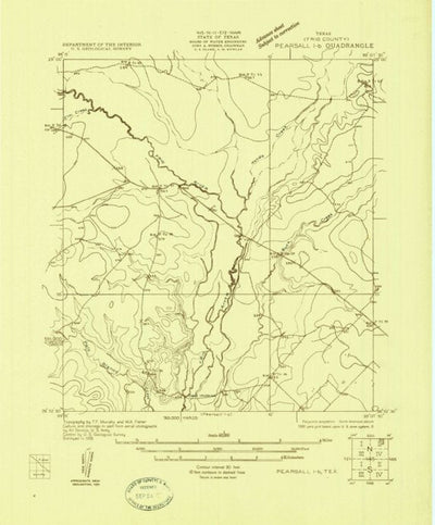 United States Geological Survey Halff Ranch, TX (1925, 48000-Scale) digital map