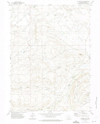 United States Geological Survey Halfway Hill, WY (1971, 24000-Scale) digital map