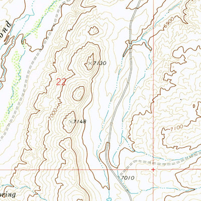 United States Geological Survey Halfway Hill, WY (1971, 24000-Scale) digital map