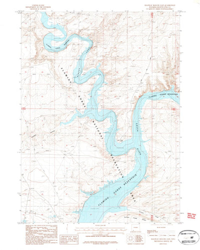 United States Geological Survey Halfway Hollow East, WY (1987, 24000-Scale) digital map