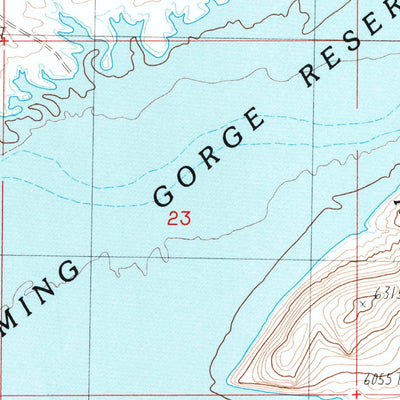United States Geological Survey Halfway Hollow East, WY (1987, 24000-Scale) digital map