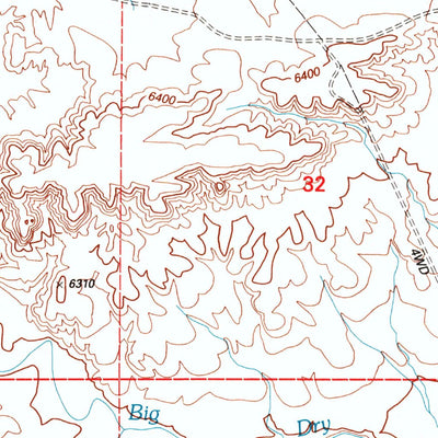United States Geological Survey Halfway Hollow West, WY (1996, 24000-Scale) digital map