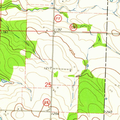 United States Geological Survey Halfway, MO (1961, 24000-Scale) digital map