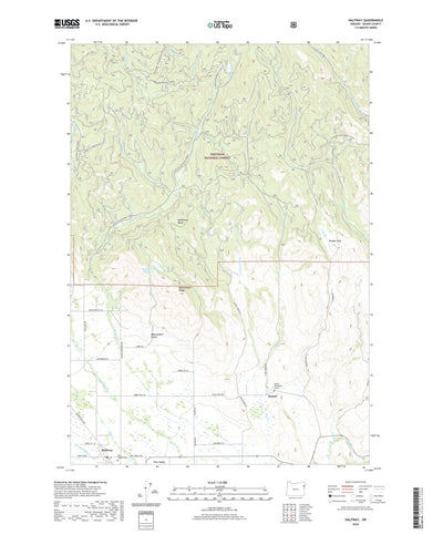 United States Geological Survey Halfway, OR (2020, 24000-Scale) digital map