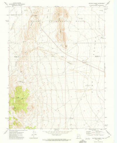 United States Geological Survey Halfway Summit, UT (1971, 24000-Scale) digital map