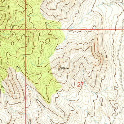 United States Geological Survey Halfway Summit, UT (1971, 24000-Scale) digital map