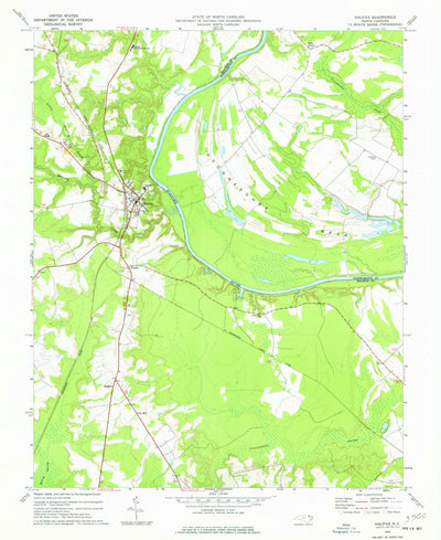 United States Geological Survey Halifax, NC (1974, 24000-Scale) digital map
