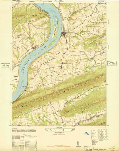 United States Geological Survey Halifax, PA (1947, 24000-Scale) digital map